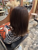 チャプター 問屋町(chapter)&nbsp;透明感ケアカラーアッシュブラウンカラー顔まわりレイヤーカット