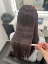 ピリオド 赤坂(Period.)&nbsp;ロングヘアーボルドー髪質改善　赤坂見附