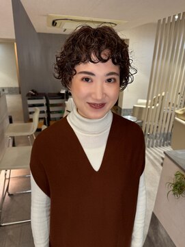 キピ(KIPI) 【トオル】カーリーショートボブ×ショコラベージュ