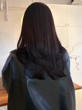 ライン(LINE) レイヤーカット/ボルドーカラー