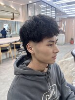 ロンドシエル 横浜(Lond ciel)&nbsp;men's/メンズ/メンズパーマ/波巻き/マレットヘア/横浜