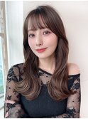 イメチェン顔まわりレイヤー/おろし前髪/ハッシュカット