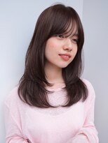 ラフ フロム ガーデン(Laf from GARDEN) ミディアム/レイヤーカット/顔周りカット/ベージュ/透明感カラー
