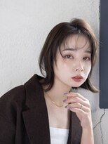 ヘアーメイクパウダー 天王寺寺田町店(Hair make powder) 大人可愛い20代30代40代小顔ウルフレイヤーボブグレージュ