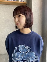 セン(SEN) 20代/30代/レッドカラー/ミニボブ