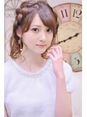ミディアムの編みこみアレンジ【メイズ東中野・鍛原志行】
