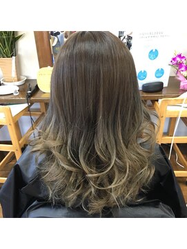 ヘアースペース クルー(hair space CREW) グラデーションカラー