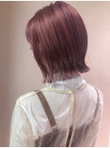 ミニボブ × チェリーピンク