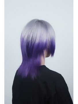 クリップ ジョイント ゴッド(CLIP JOINT GOD) プラチナホワイト&ブルーパープルグラデーション♪