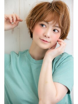 オレンジクラッカー(Orange Cracker) レイヤーショートボブ　パーマで簡単スタイリング
