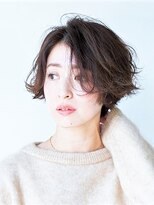 ヘアカフェ アティス(hair cafe Atease) 大人かわいい外ハネショート