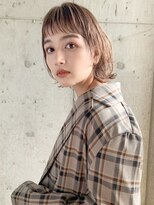 エムクランメイクス 原宿 表参道(m.clan MAKE'S)&nbsp;ボブルフ 大人かわいい 前髪 オン眉 ウルフヘア 小顔カット