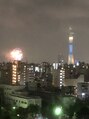 カルム 西日暮里(Calme)&nbsp;家からの隅田川花火2019<理容室>[日暮里/メンズ/床屋]