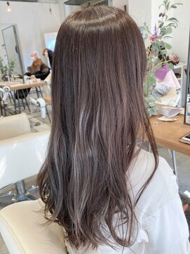 ドルチェヘアー 今里店(DOLCE hair) ラベンダーグレージュ　ロング