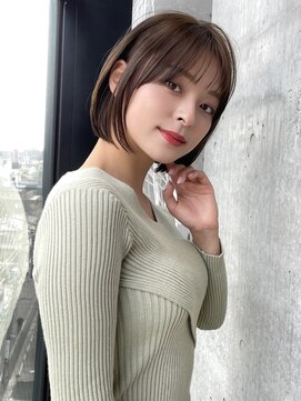 エインアンリー 表参道(AIN.ANLY.) 前髪あり大人小顔ボブ20代30代40代【AIN.表参道】川原大地