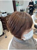 白髪ぼかし極細ハイライト＆ミントベージュ