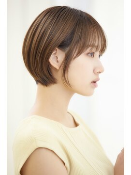 ミチオ ノザワ ヘアサロン ギンザ(Michio Nozawa HAIR SALON Ginza) 似合わせカット×耳掛け丸みショート【瀧上丈司】