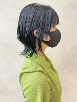 ユーフォリア 銀座(Euphoria) ウルフ/ウルフカット/ ウルフボブ/ブルーブラック担当岩崎