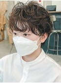 マッシュショート×クルクルパーマ【 sick 菅野智之 】