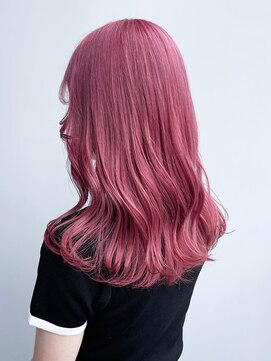 アルバム 渋谷パルコ(ALBUM) チェリーピンク_グレージュカラーボブ_ba353531