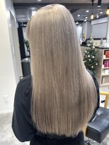 ムク 横浜店(muku)&nbsp;ミルクティーベージュダブルカラーインナーカラーケアブリーチ