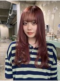 pink beige×レイヤー