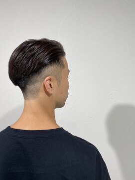 レンゲン(LENGEN) 束感刈り上げビジネス七三ツーブロックアップバング１１３１