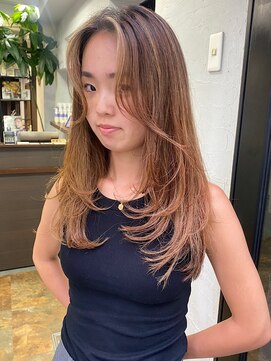 ノラ ウメダ(NORA UMEDA) 【NORA UMEDA 高木】地毛ハイライトカラー レイヤーカット