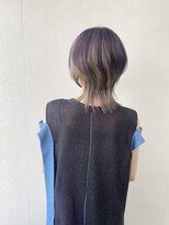 アオアクア バイ グルグル 小岩店(ao akua by GULGUL) マチルダボブ アンブレラカラー ミルクティー×パープル 小岩