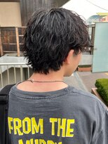 アイズ 海老名(AIZU) 波巻きスパイラルパーマ 波巻きパーマ メンズカット 眉毛 理容室