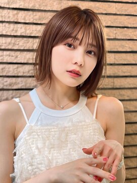 アグ ヘアー レイズ 松井山手店(Agu hair raise) 《Agu hair》顎ライン外ハネボブ×numberA.ケアオイルスリーク