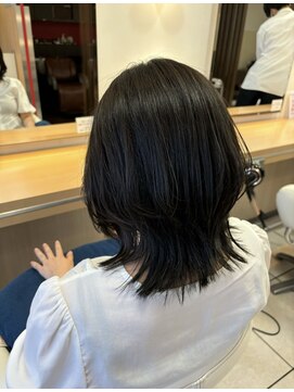 ルージュ 茗荷谷店(ROUGE) 艶ボブ×黒髪×髪質改善【茗荷谷駅】