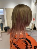 ツートンカラー,ペールピンク,ミルクティーベージュ【草加】