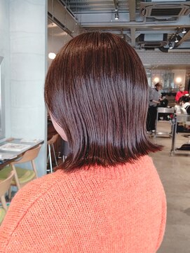 オーガニック リブ 川越(organic+live) くびレイヤーエモージュ小顔カット大人ガーリー