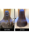 後ろ髪のパサつきが魔法のように変化！艶ビフォーアフター