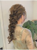 結婚式&ウエディングパーティー用韓国ヘアアレンジ　日吉