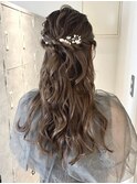 【nanaka】結婚式アレンジ/ヘアアレンジ/ハーフアップ