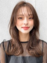 結べるボブチェリーブラウンミニウルフ似合わせカットモテ髪