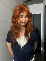 アイン(eim)&nbsp;ブリーチ無しダブルカラーで作るオレンジブラウン