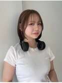 金沢美容室/ミニボブ/透明感カラー
