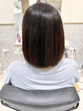 ゼストソエル(ZEST soell) 艶感ストレートボブ（酸性ストレート）