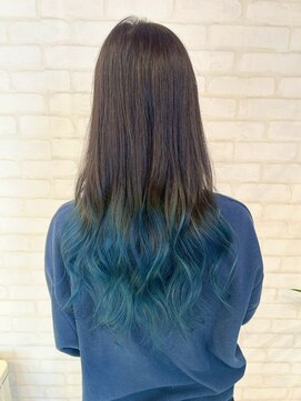 ビス ヘア アンド ビューティー 西新井店(Vis Hair＆Beauty) 大人可愛いふんわりカールミストバング外国人風カラーブリーチ