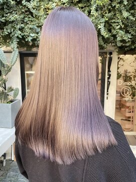 ディモアンド 表参道(Dimo&) x透明感カラー/イメチェン/ホワイトブロンド/外ハネボブ/美髪