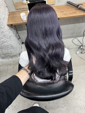 アンジェリカ 立町店(ANGELICA) ディープバイオレット×セミロング