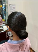 アップスタイルヘアセットヘアアレンジ春ヘアー成人式ヘアセット
