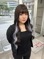 ティント 梅田(Tint)&nbsp;【Fumina】シールエクステでつくるラベンダーインナーカラー