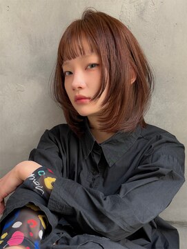 グロウバイニューヨークニューヨーク(Grow by NYNY) 【打越】ミディアム×レイヤー×シアーオレンジ