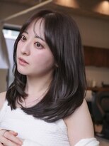 ヴィヴィッド オモテサンドウ(ViViD omotesando)&nbsp;【扱いやすい】重ためセミロングレイヤー/ダークグレージュ