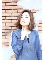 ニコ ピカビア(nico picabia) くせ毛風ワンレンボブ