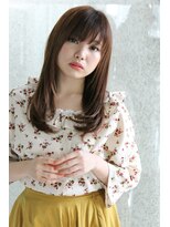 ヘアーアンドエステティック ヴェリス(hair&esthetic Velis) 【Velis】イルミナカラーグラデーションコーラルベージュロング